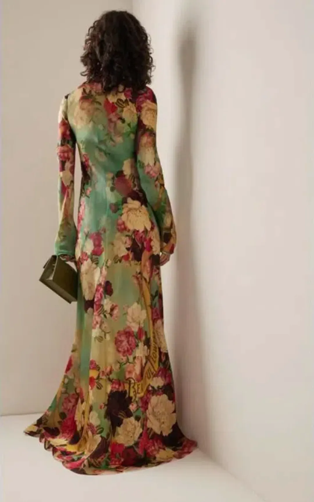 Zimmermann Wonderland Bias Silk Maxi Dress Peony Garden Floral Size 0P / AU 6 for rent on The Volte - main image