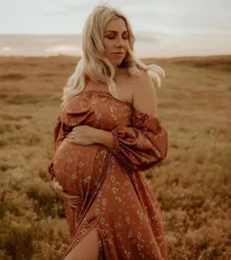 We Are Reclamation Autumn Meadow Satin Gown Floral One Size for rent on The Volte - image 6