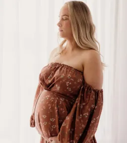 We Are Reclamation Autumn Meadow Satin Gown Floral One Size for rent on The Volte - image 4