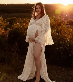 We Are Reclamation Much Love Gown Cream One Size for rent on The Volte - image 9