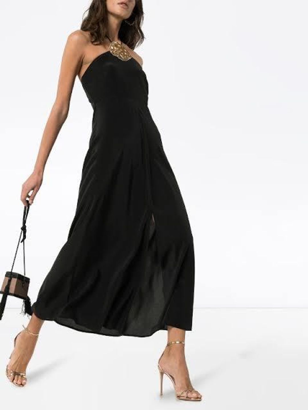 Rixo London Lana Dress black  for rent on The Volte - main image