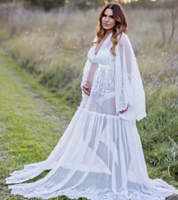 We Are Reclamation Bloom Where You Are Gown White One Size for rent on The Volte - image 3