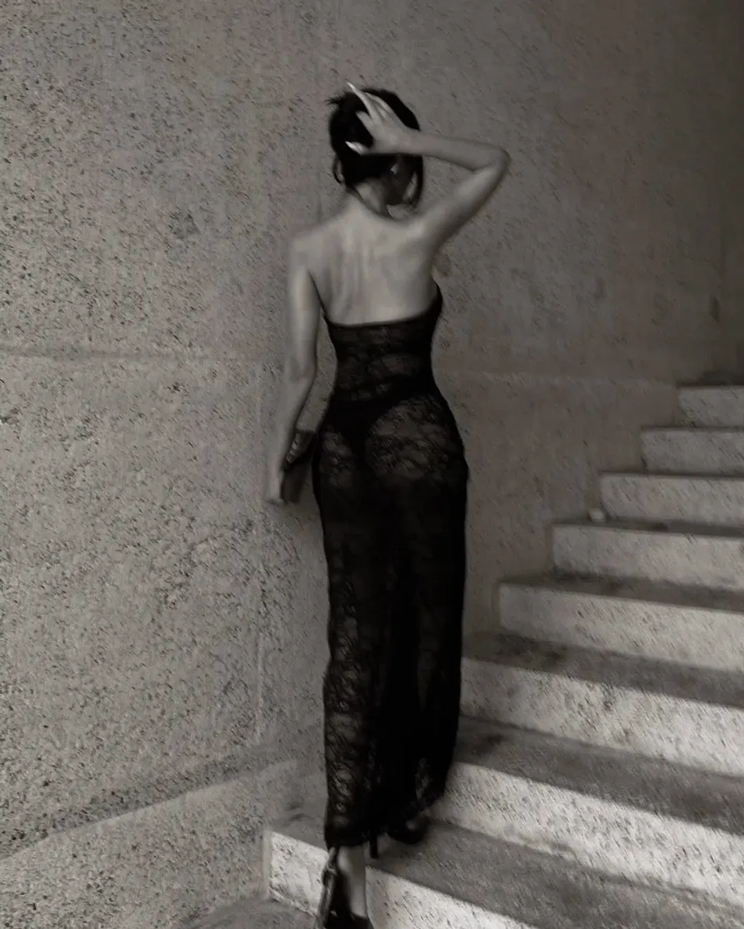 Natalie Rolt Naomi Dress Black Size 6 for rent on The Volte - main image