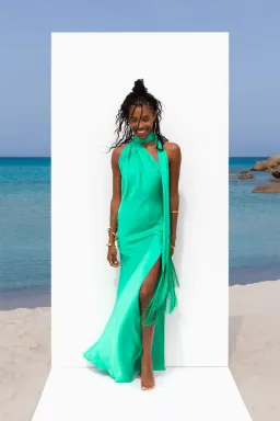 Rat & Boa Azzara Dress Green Size XS / AU 6  for rent on The Volte - image 1