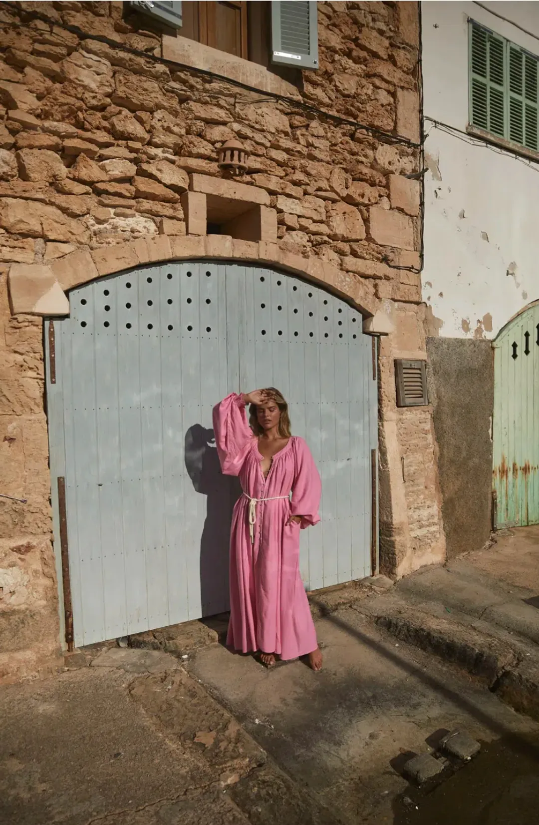 La Boheme Camila Maxi Dress in Begonia Pink One Size for rent on The Volte - main image