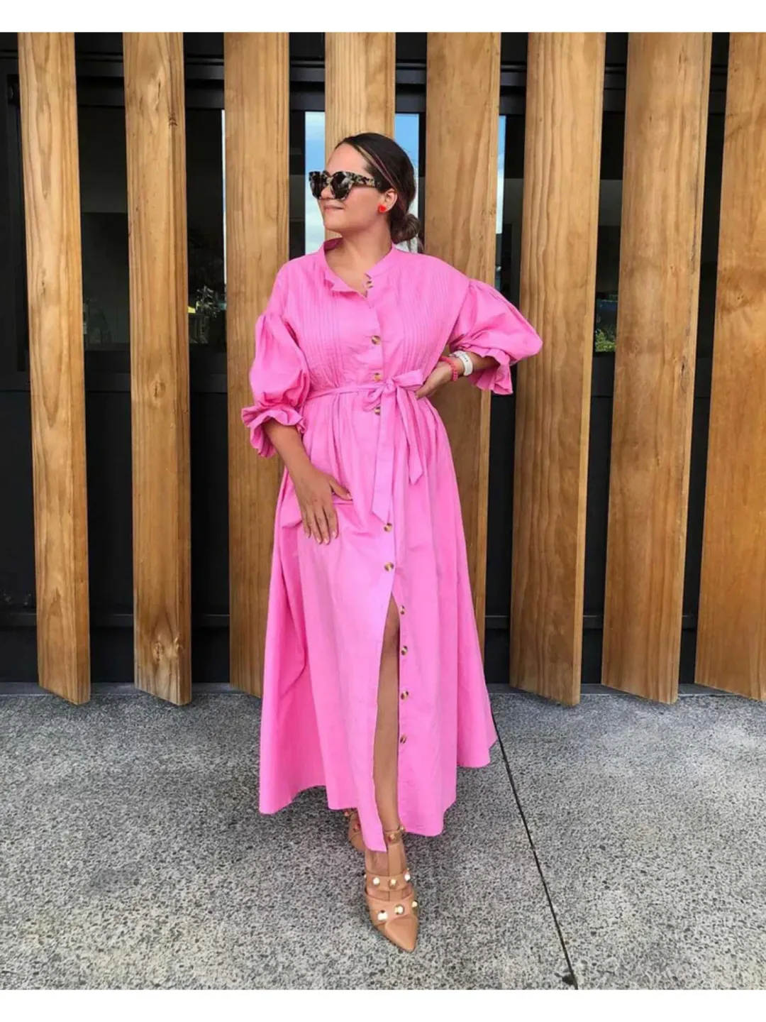 La Boheme Poppy Dress Bubblegum Pink One Size for rent on The Volte - main image