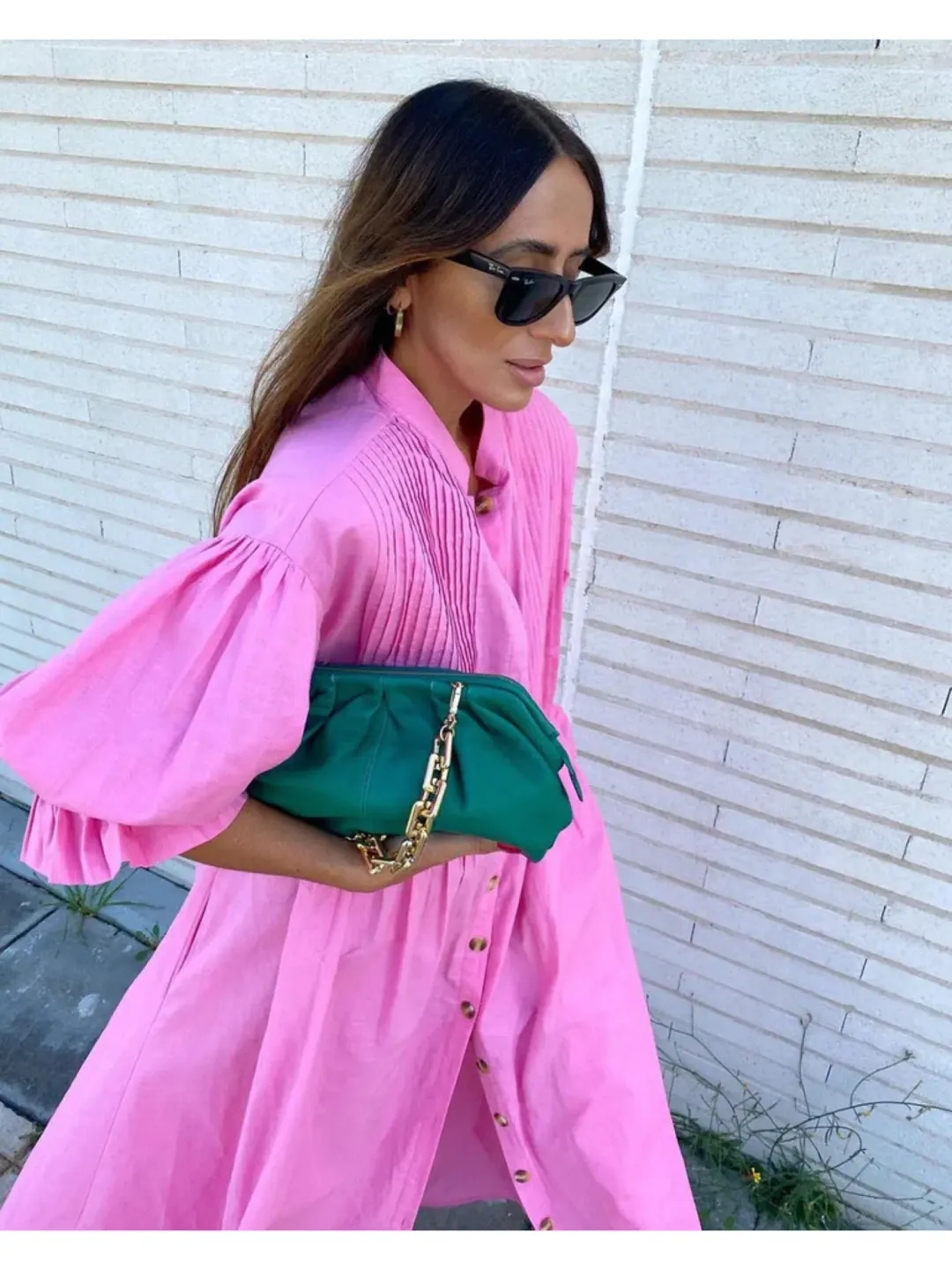 La Boheme Poppy Dress Bubblegum Pink One Size for rent on The Volte - main image