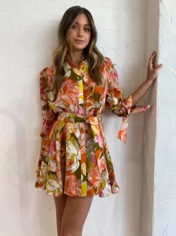 Acler Hendrix Dress Floral Size AU 12 for rent on The Volte - image 2