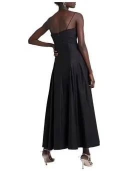 Aje Solstice Strappy Ring Midi Dress Black Size AU 8  for rent on The Volte - image 4