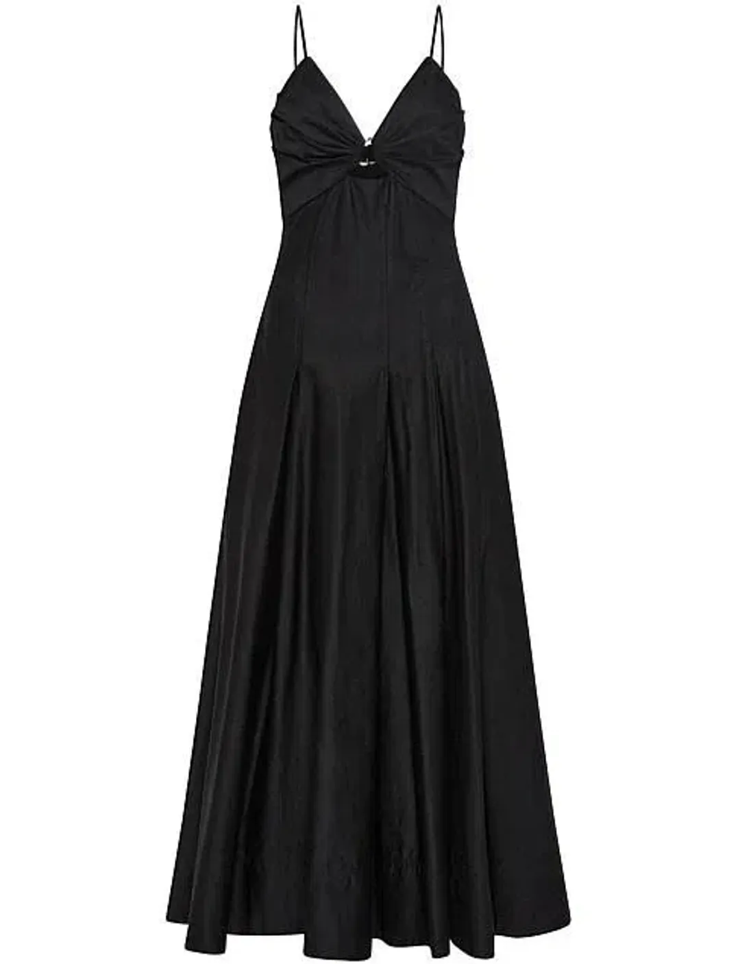 Aje Solstice Strappy Ring Midi Dress Black Size AU 8  for rent on The Volte - main image