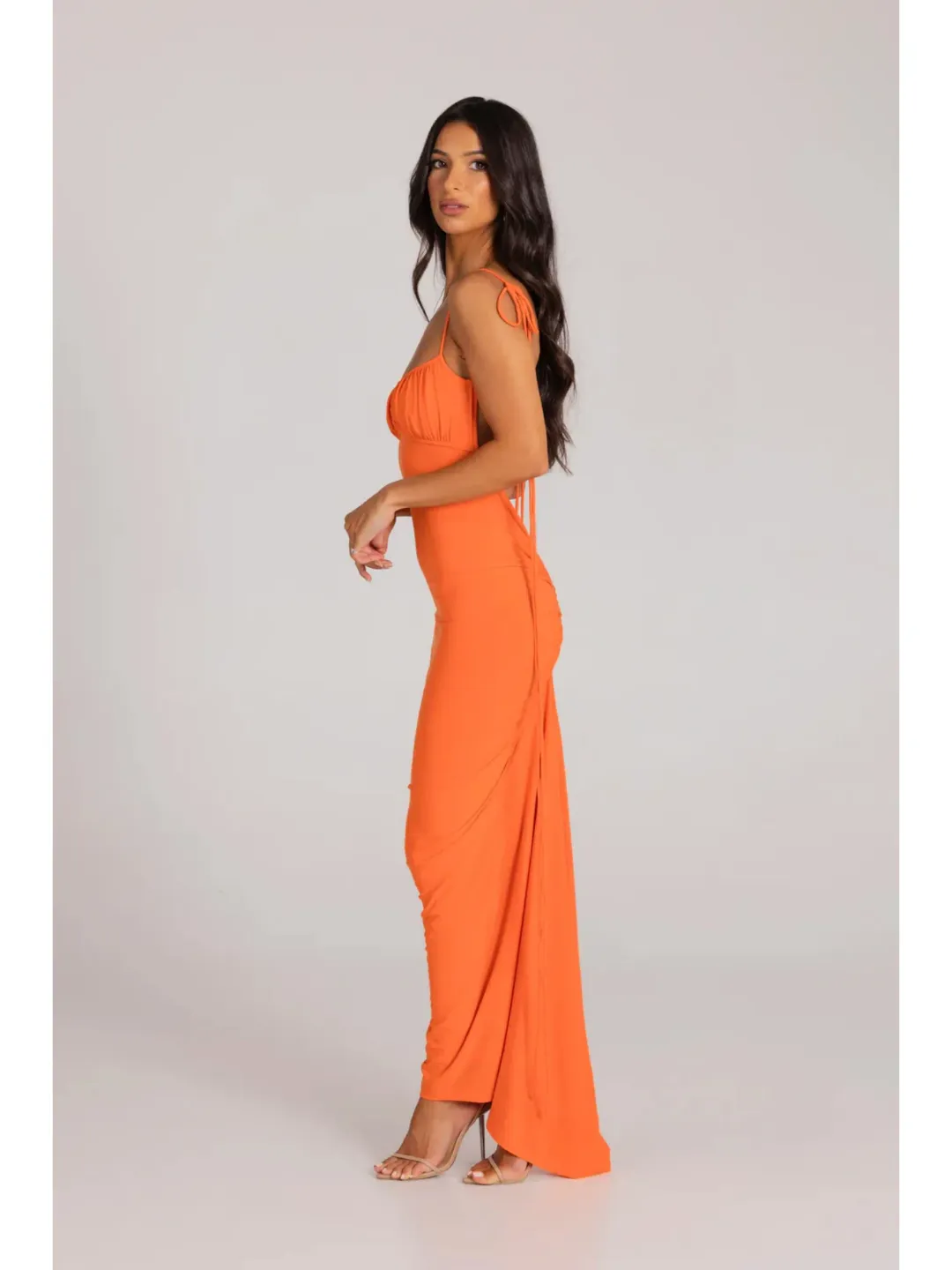 Melani The Label Zahara Dress Orange Size AU 8 for rent on The Volte - main image