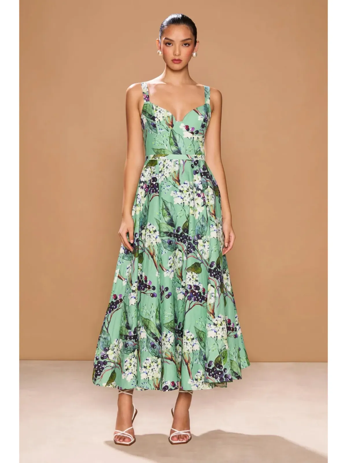 Sonya Verona Dress In Fiori Di Sambuco Size AU 12 for rent on The Volte - main image