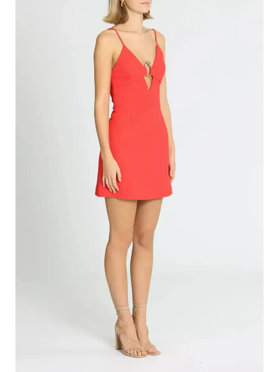 Rebecca Vallance Romy Mini Dress in Red Size AU 6 for rent on The Volte - main image