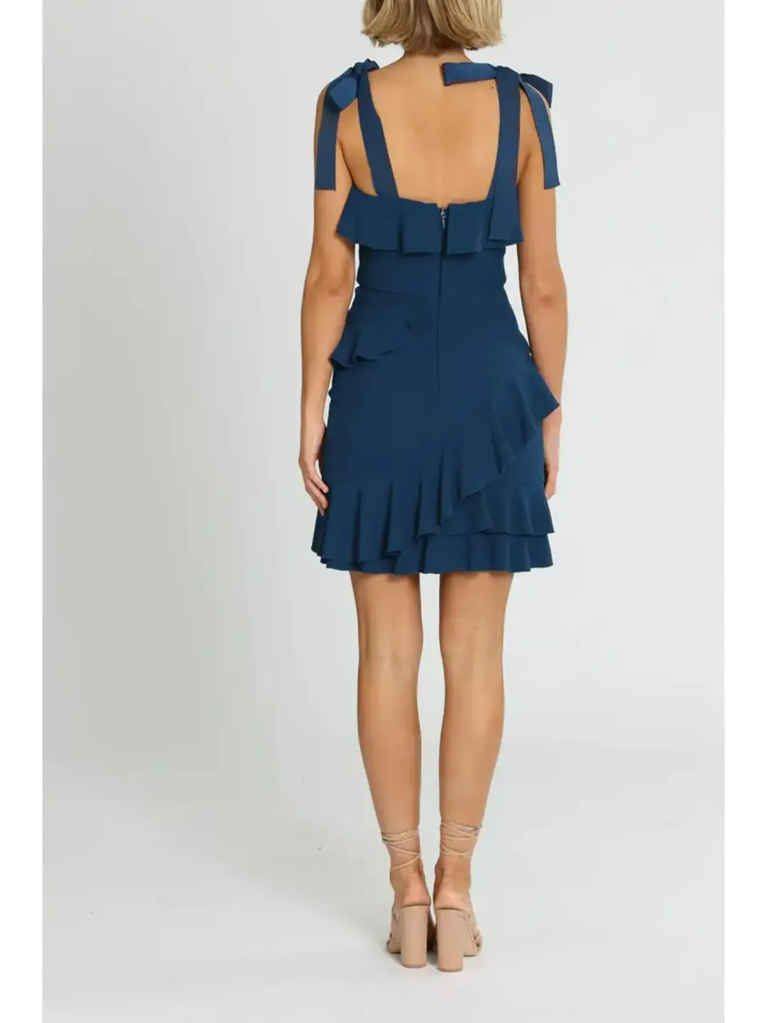 Rebecca Vallance Agean Mini Dress in Navy Size AU 8 for rent on The Volte - main image