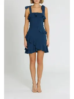 Rebecca Vallance Agean Mini Dress in Navy Size AU 8 for rent on The Volte - image 1
