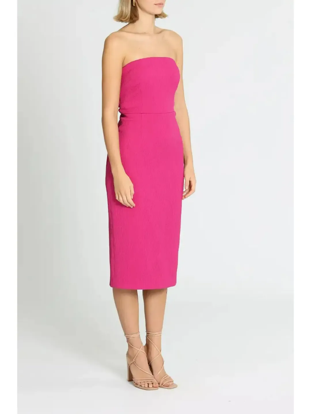 Rebecca Vallance Andie Tie Dress in Pink Size AU 10 for rent on The Volte - main image