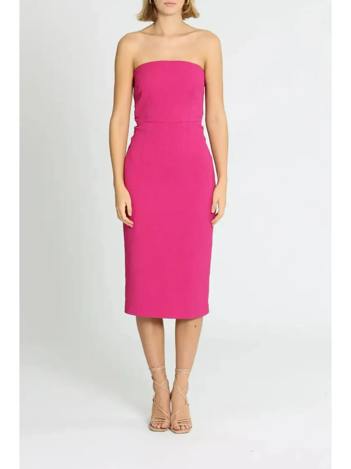 Rebecca Vallance Andie Tie Dress in Pink Size AU 10 for rent on The Volte - main image