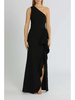 Rebecca Vallance Greta Tier Gown in Black Size AU 10 for rent on The Volte - image 1