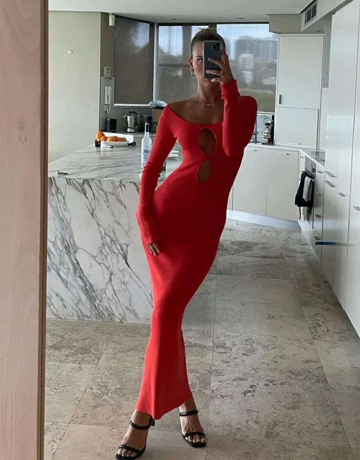 Sir the Label Petit Palace Dress in Cherrybomb Size 0 / AU 6  for rent on The Volte - main image