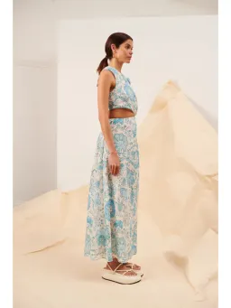 Kate Ford Nemea Opened Gown Floral Print Size AU 4 for rent on The Volte - image 2