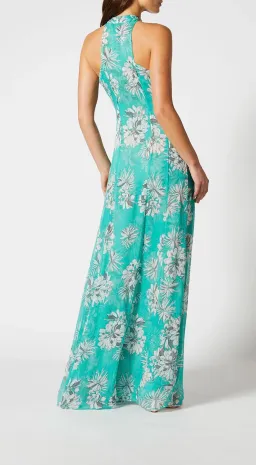 Scanlan Theodore Silk Georgette Floral Dress Spearmint Size AU 8 for rent on The Volte - image 3
