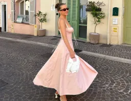 House of CB Carmen Bustier Sun Dress Baby Pink Size XS / AU 6-8 for rent on The Volte - image 7