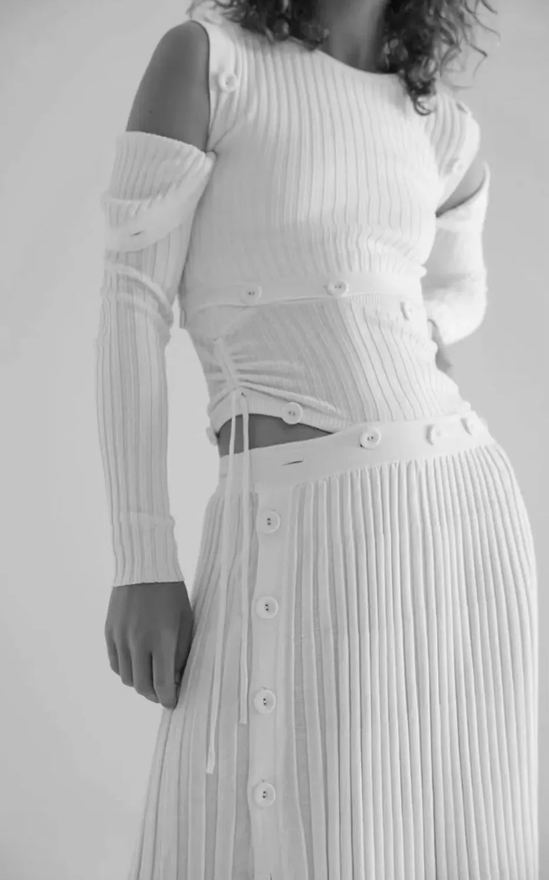 Christopher Esber Deconstruct Dress White for rent on The Volte - main image