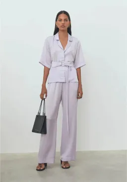 Viktoria and Woods Odyssey Shirt (00 - AU 4) & Pilot Pants (1 - AU 8) in Lavender  for rent on The Volte - image 1
