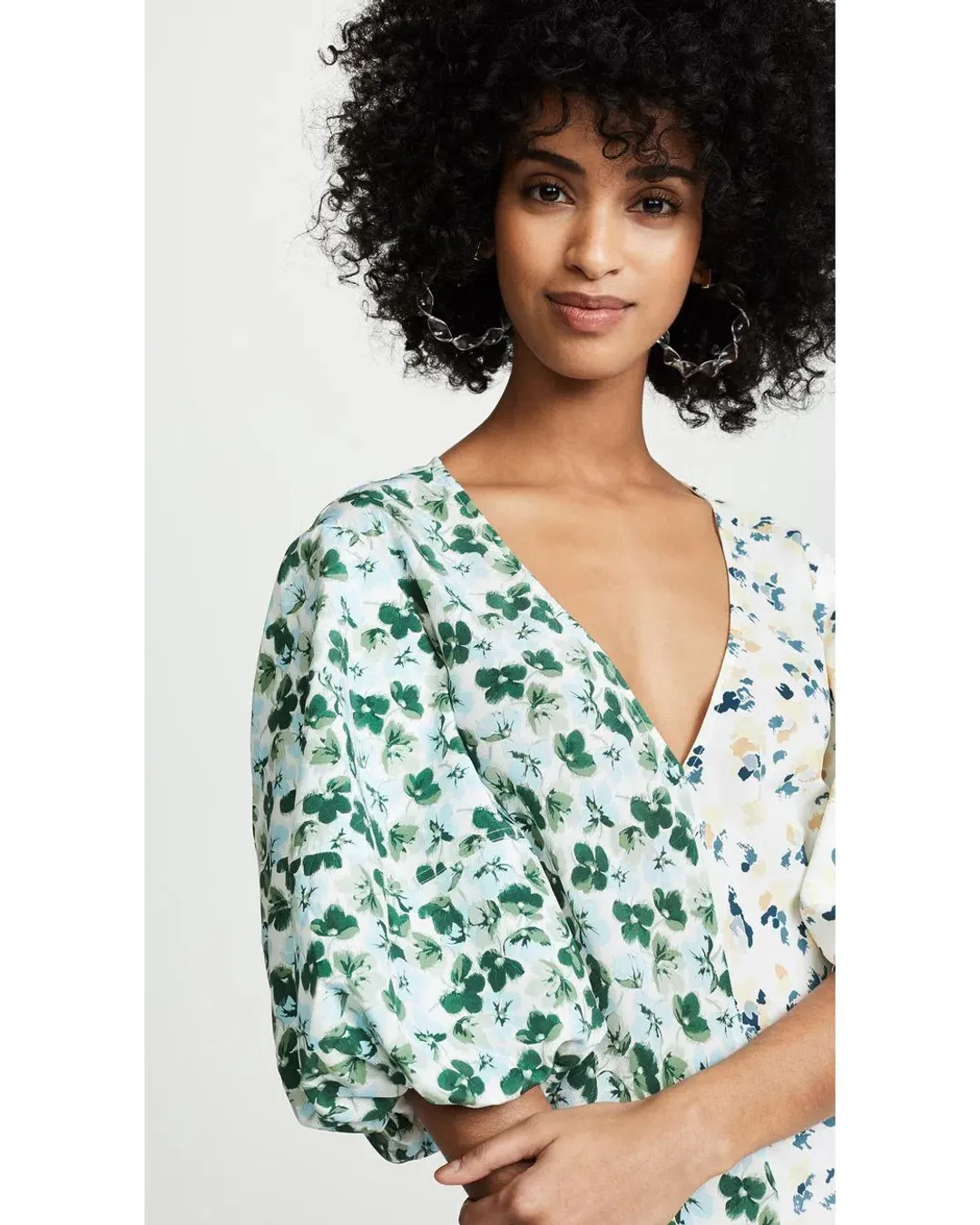 Lee Mathew’s Eloise Contrast Dress Print Size 0/ Au 6  for rent on The Volte - main image