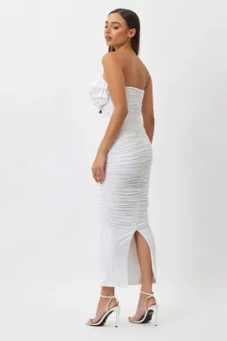 Bianca and Bridgett Tara Midi Dress White Size 6 for rent on The Volte - image 2