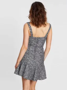 By Johnny Spotty Dotty Hem Mini Dress Print Size 10 for rent on The Volte - image 3