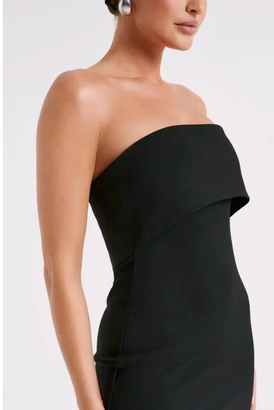 MESHKI Mariska Strapless Mini Dress Black  Size XS / AU 6 for rent on The Volte - main image