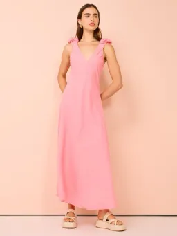 Kinney Paloma Dress In Coral Size L/Au 12  for rent on The Volte - image 2