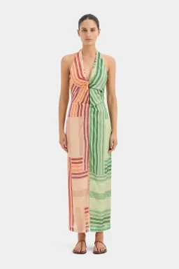 Sir the Label Marisol Twist Midi Dress Multi Print Size 8 for rent on The Volte - image 1