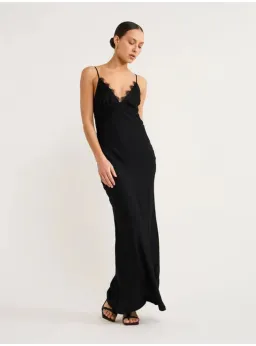 Bec and Bridge Emery Lace Maxi Dress Black Size AU 6 for rent on The Volte - image 2