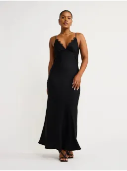 Bec and Bridge Emery Lace Maxi Dress Black Size AU 6 for rent on The Volte - image 1