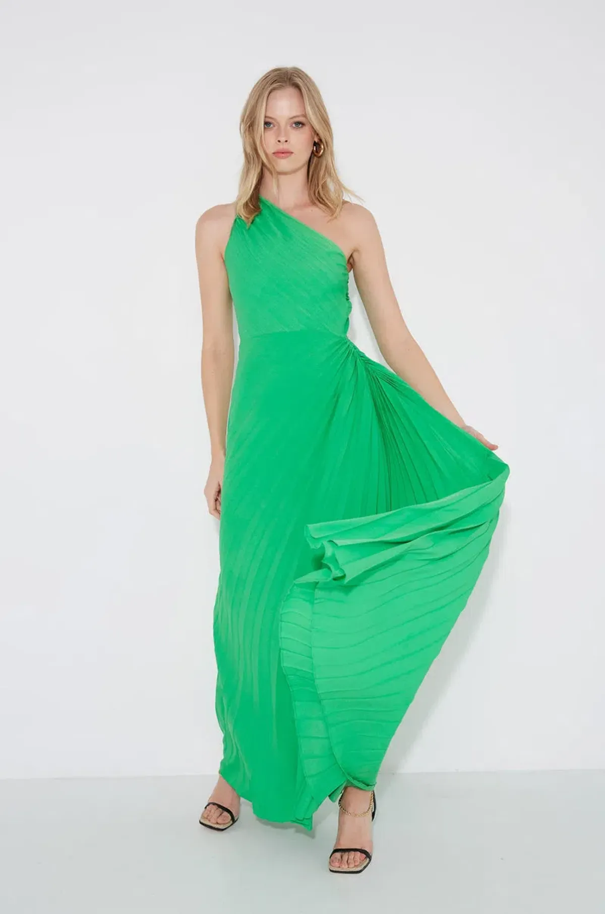 Sonya Azalea Gown Barcelona Green Size 10 for rent on The Volte - main image