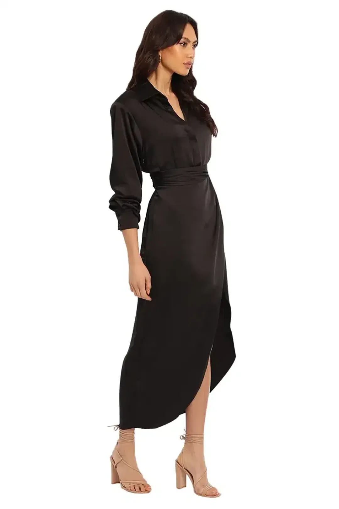 Ronny Kobo Bernice Dress in Black Size 6 for rent on The Volte - main image