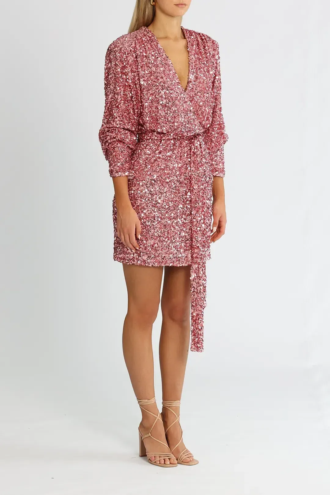 Rotate By Birger Christensen Samantha Rapture Rose Dress Print Size 16 for rent on The Volte - main image