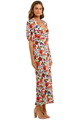 Rixo London Steph Crepe Midi Dress Floral Size 10 for rent on The Volte - image 2