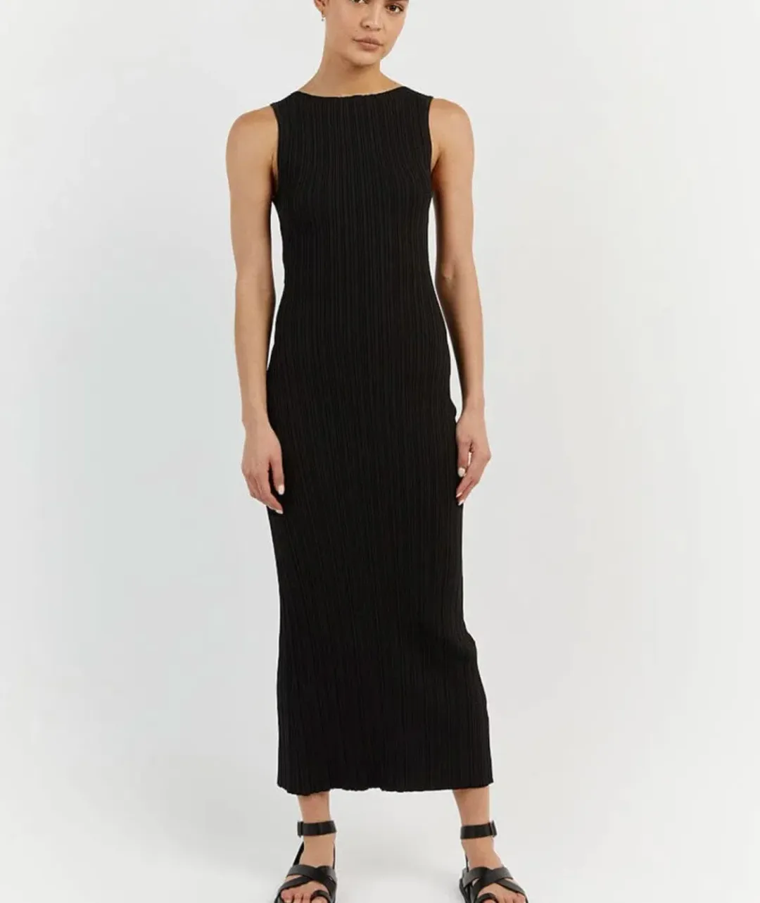 Dissh Sienna Knit Midi Dress Black Size L / AU 12 for rent on The Volte - main image