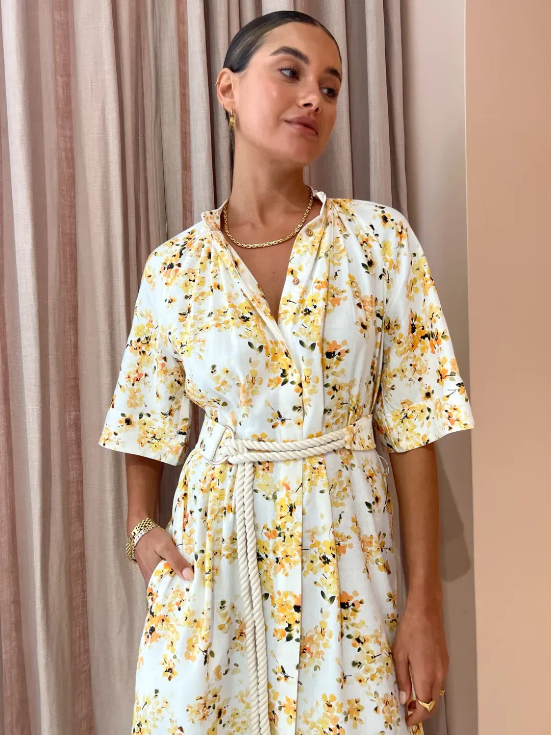 Significant Other Maia Midi Dress Floral Size 10 for rent on The Volte - main image