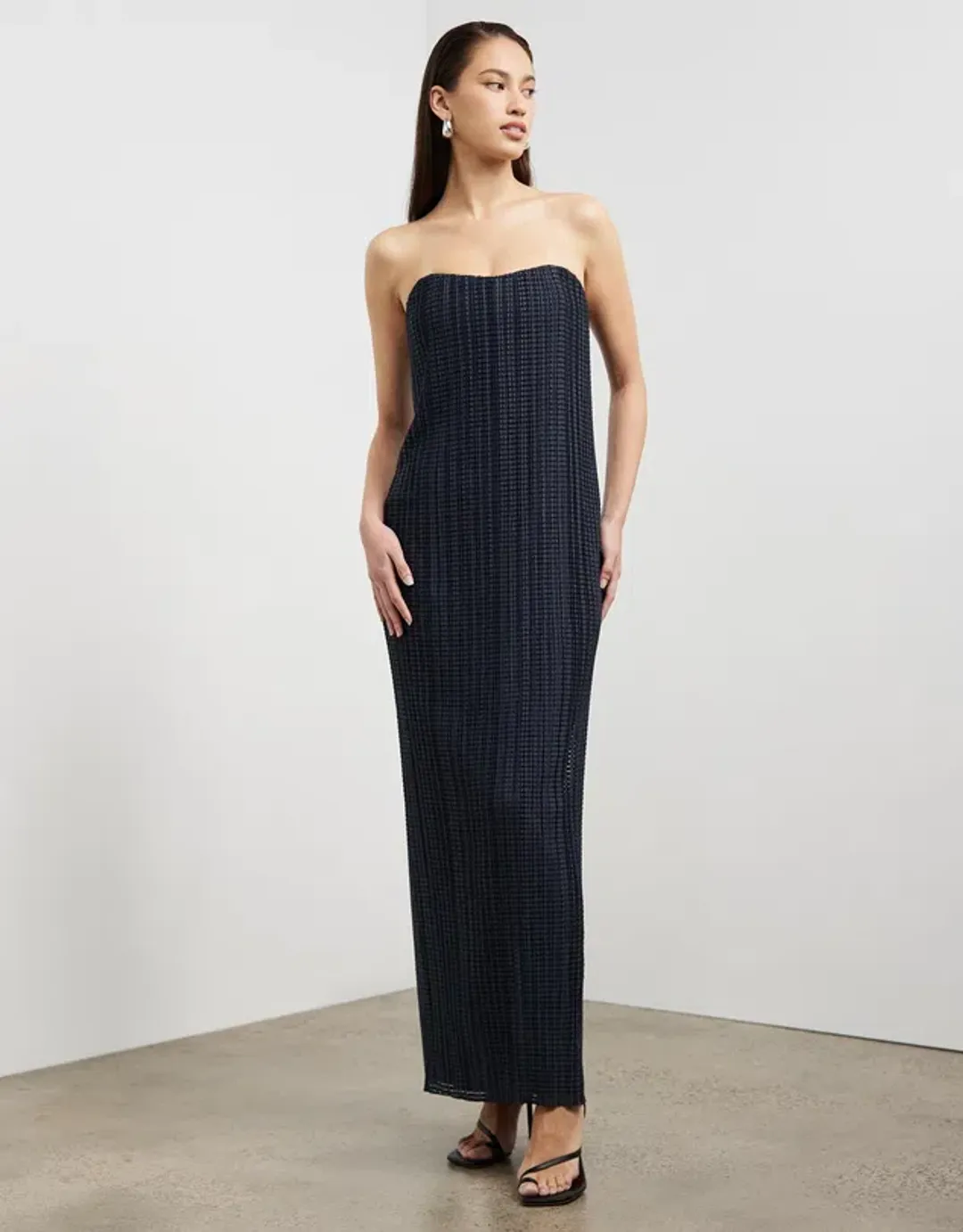 Camilla and Marc Elodie Evening Dress Charcoal Size XS / AU 6 for rent on The Volte - main image