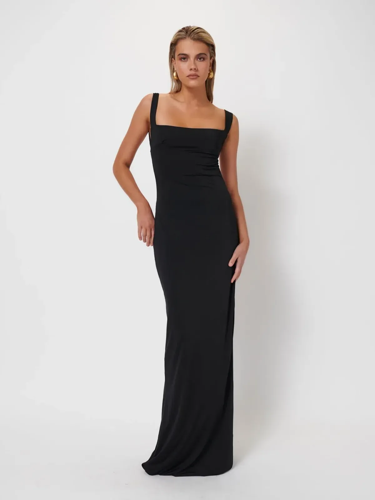 Effie Kats Helena Gown Black Size S / AU 8 for rent on The Volte - main image