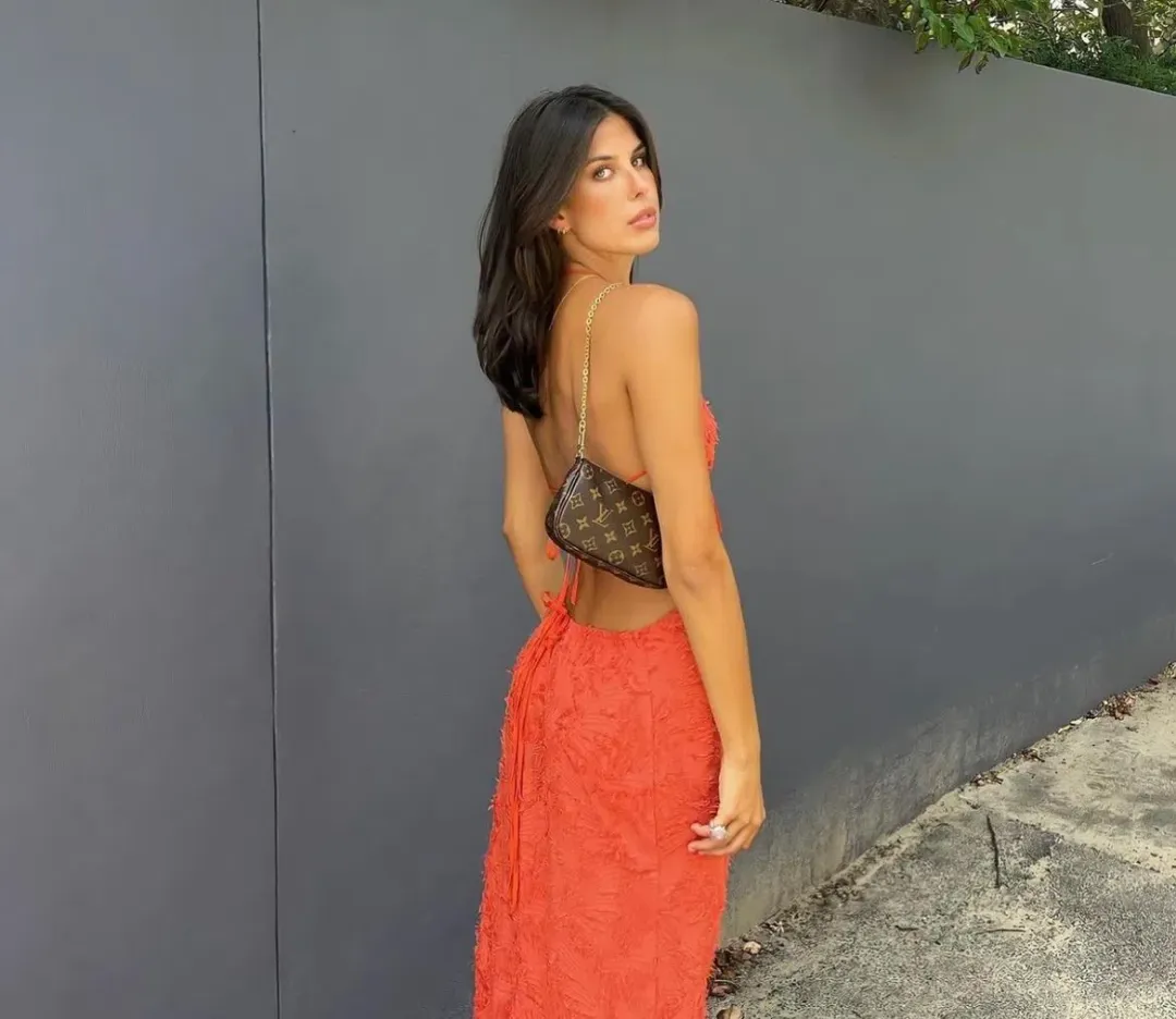 Arcina Ori Kara Dress Burnt Orange Size Small / AU 8 for rent on The Volte - main image