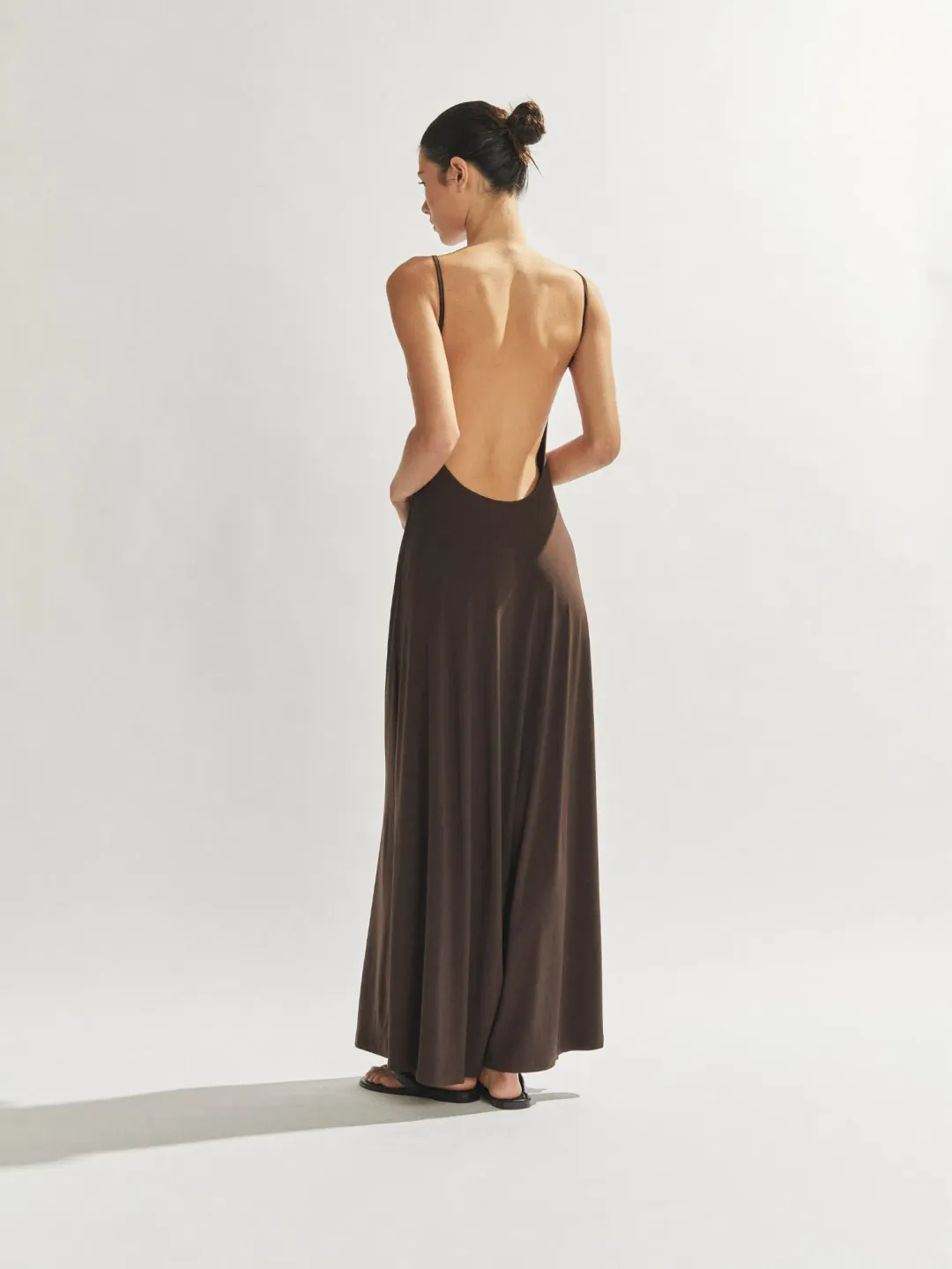 One Mile Sammy Maxi Dress in Brown Size AU 8 for rent on The Volte - main image