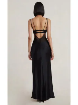 Bec & Bridge Lindsey Cut Out Maxi Dress in Black Size AU 6 for rent on The Volte - image 2