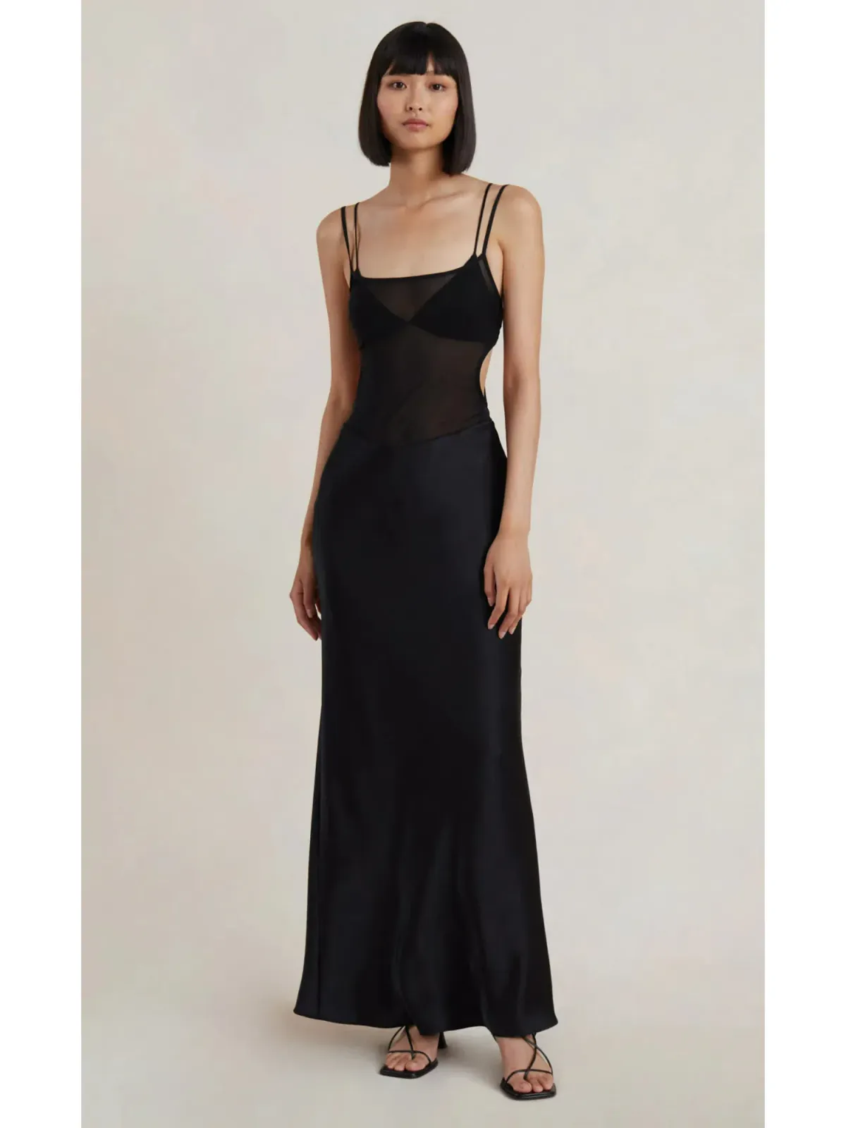 Bec & Bridge Lindsey Cut Out Maxi Dress in Black Size AU 6 for rent on The Volte - main image