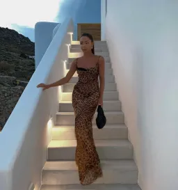 Rat & Boa Valentina Dress Leopard Print Size Small / AU 8 for rent on The Volte - image 2