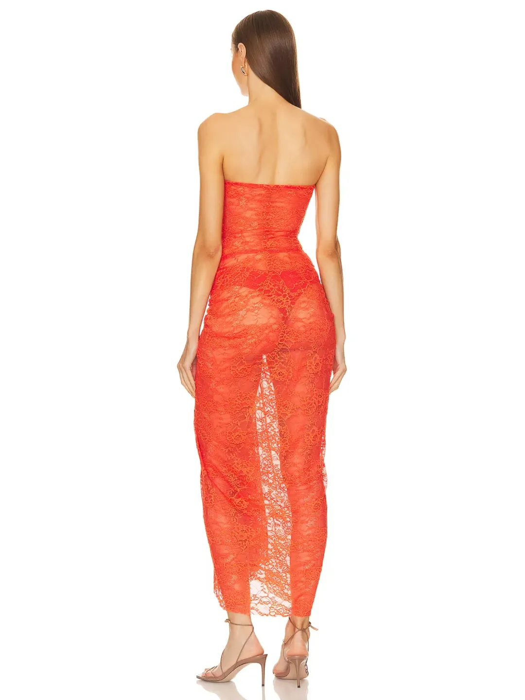 Natalie Rolt Naomi Dress Tangerine Size 1 / AU 8 for rent on The Volte - main image